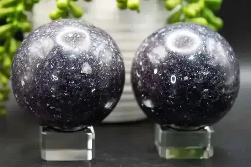 Lepidolite Sphere with Extra Mica - Third Eye Chakra - My Crystal Addiction