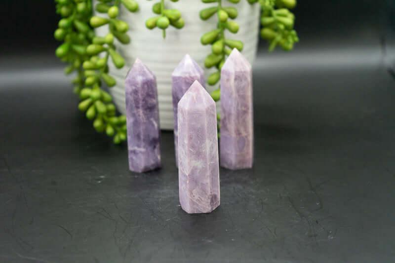 Lepidolite Tower - Light Purple - 3" - My Crystal Addiction