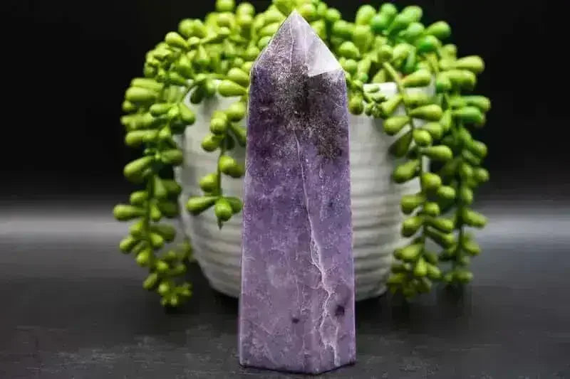 Lepidolite Tower - Third Eye Chakra - My Crystal Addiction