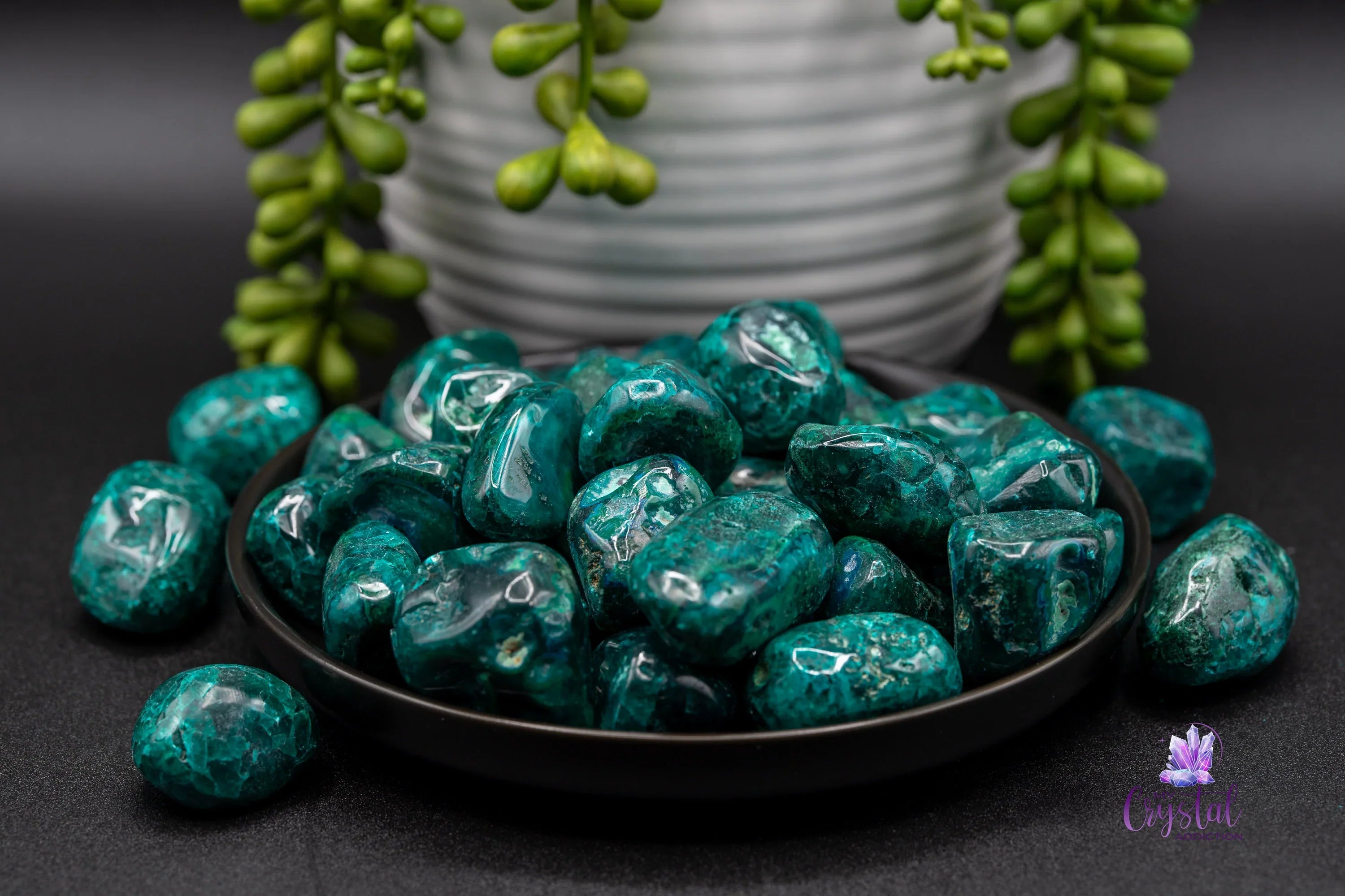 Dioptase Tumble - Grade AA - My Crystal Addiction