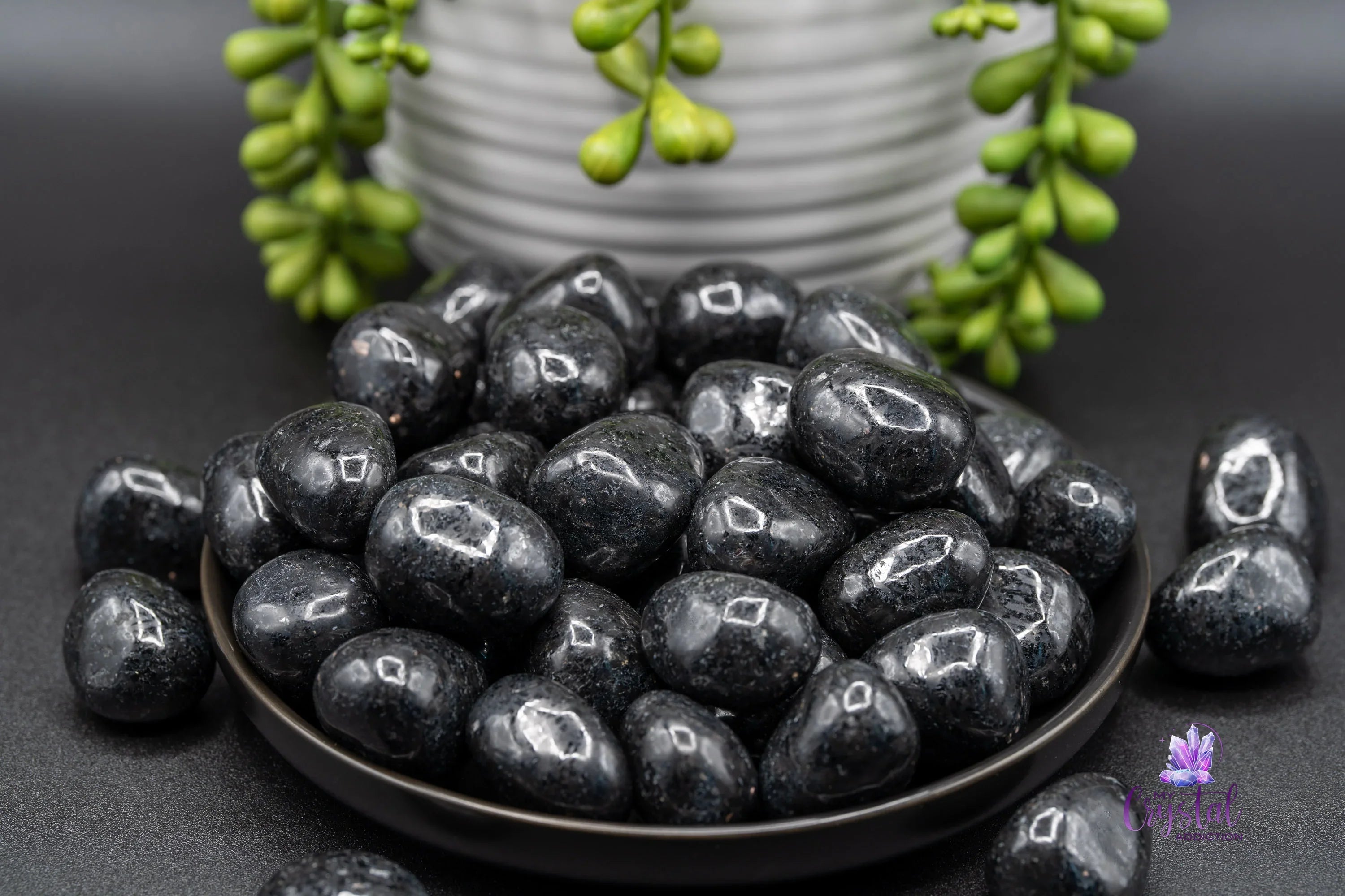 Arfvedsonite Tumble - My Crystal Addiction