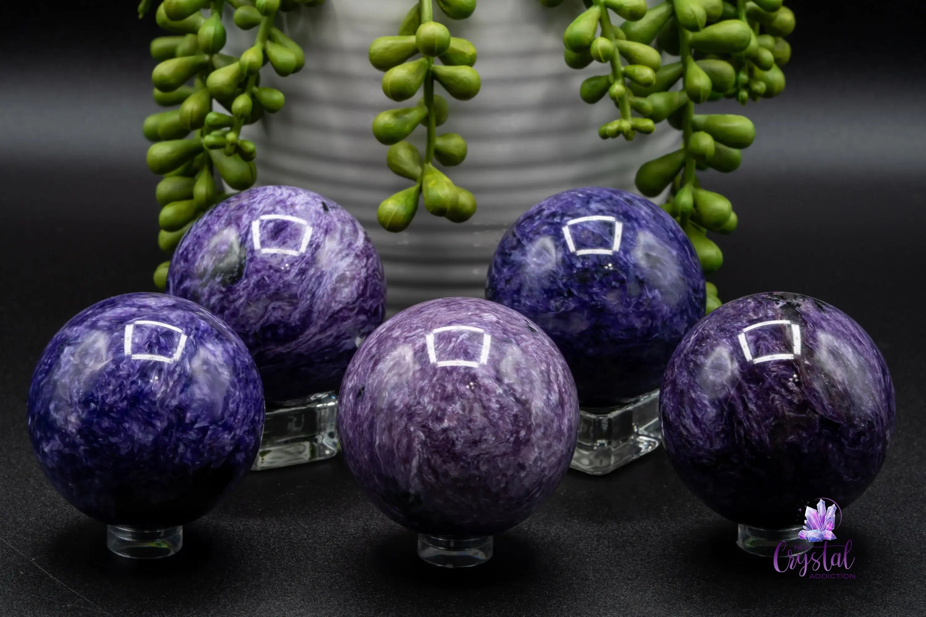 Charoite Sphere 50mm - My Crystal Addiction