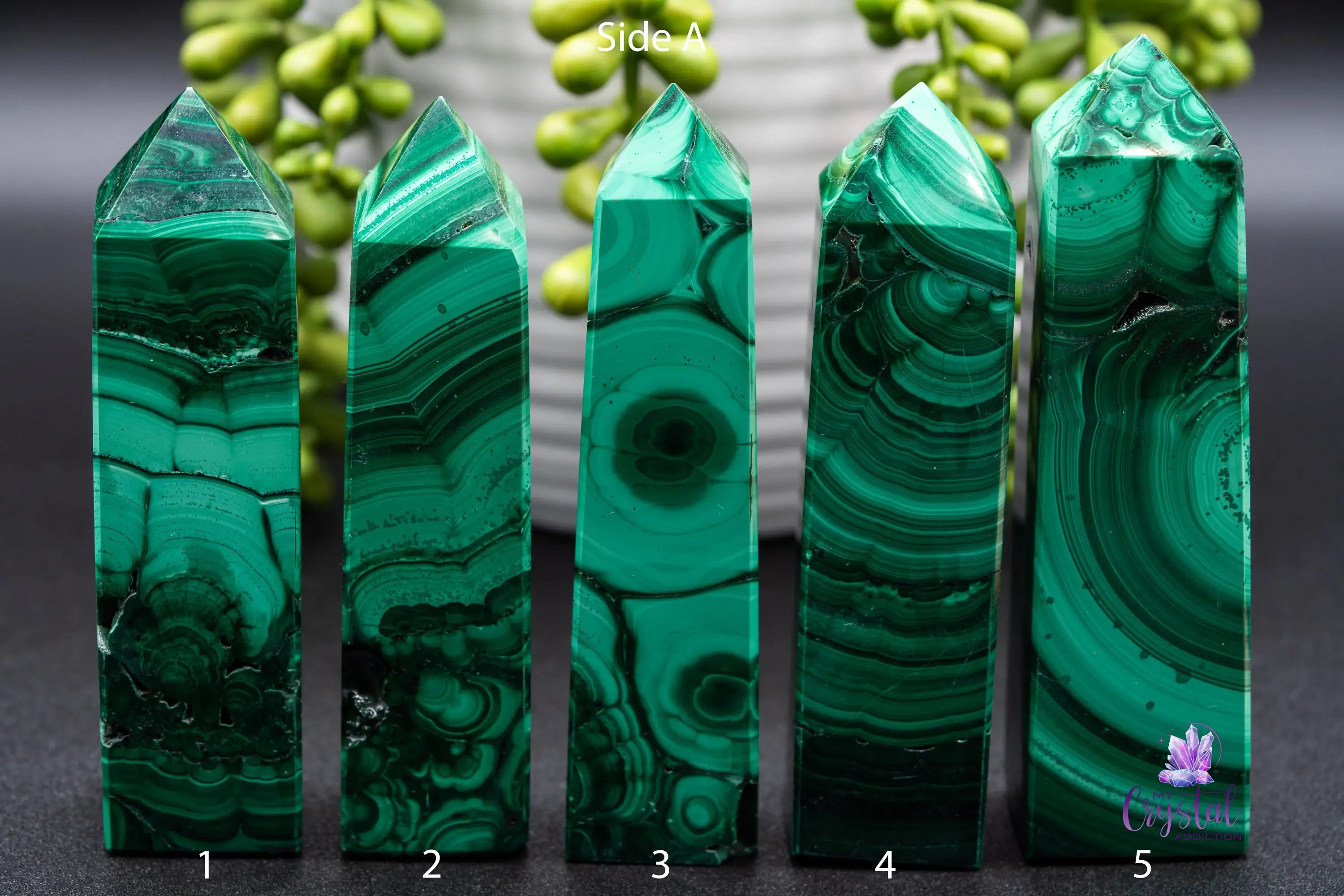 Malachite Tower - My Crystal Addiction