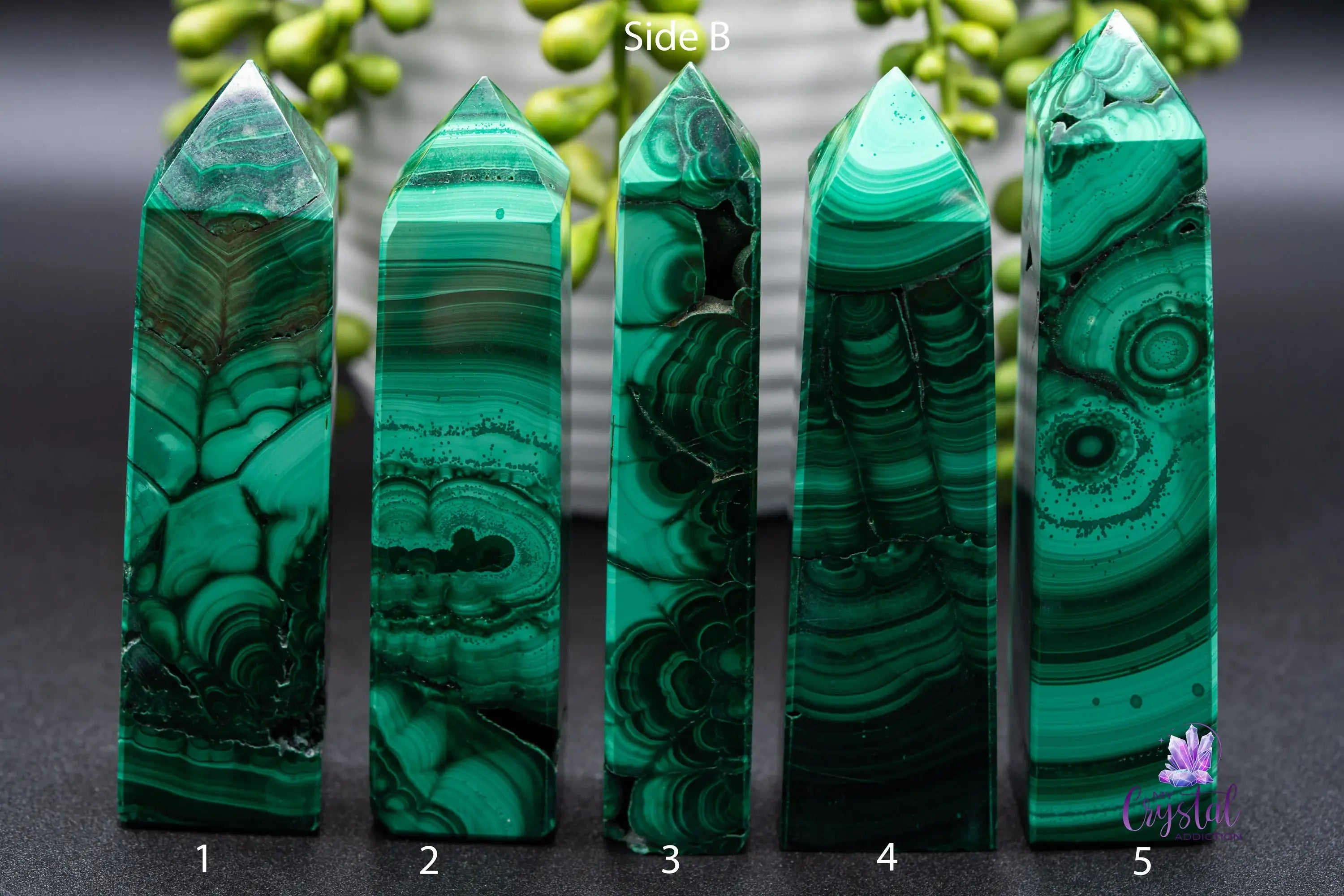 Malachite Tower - My Crystal Addiction