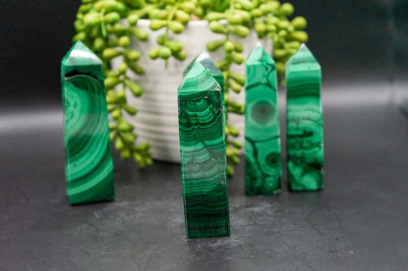 Malachite Tower - My Crystal Addiction