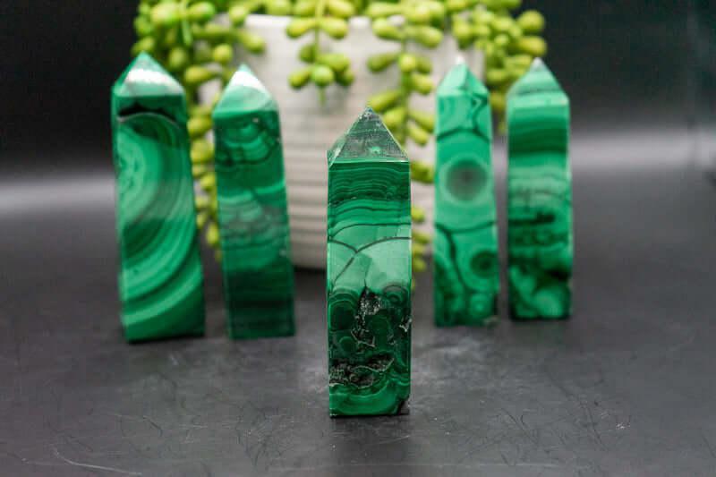 Malachite Tower - My Crystal Addiction