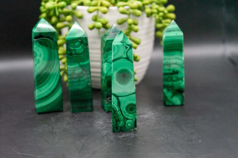 Malachite Tower - My Crystal Addiction