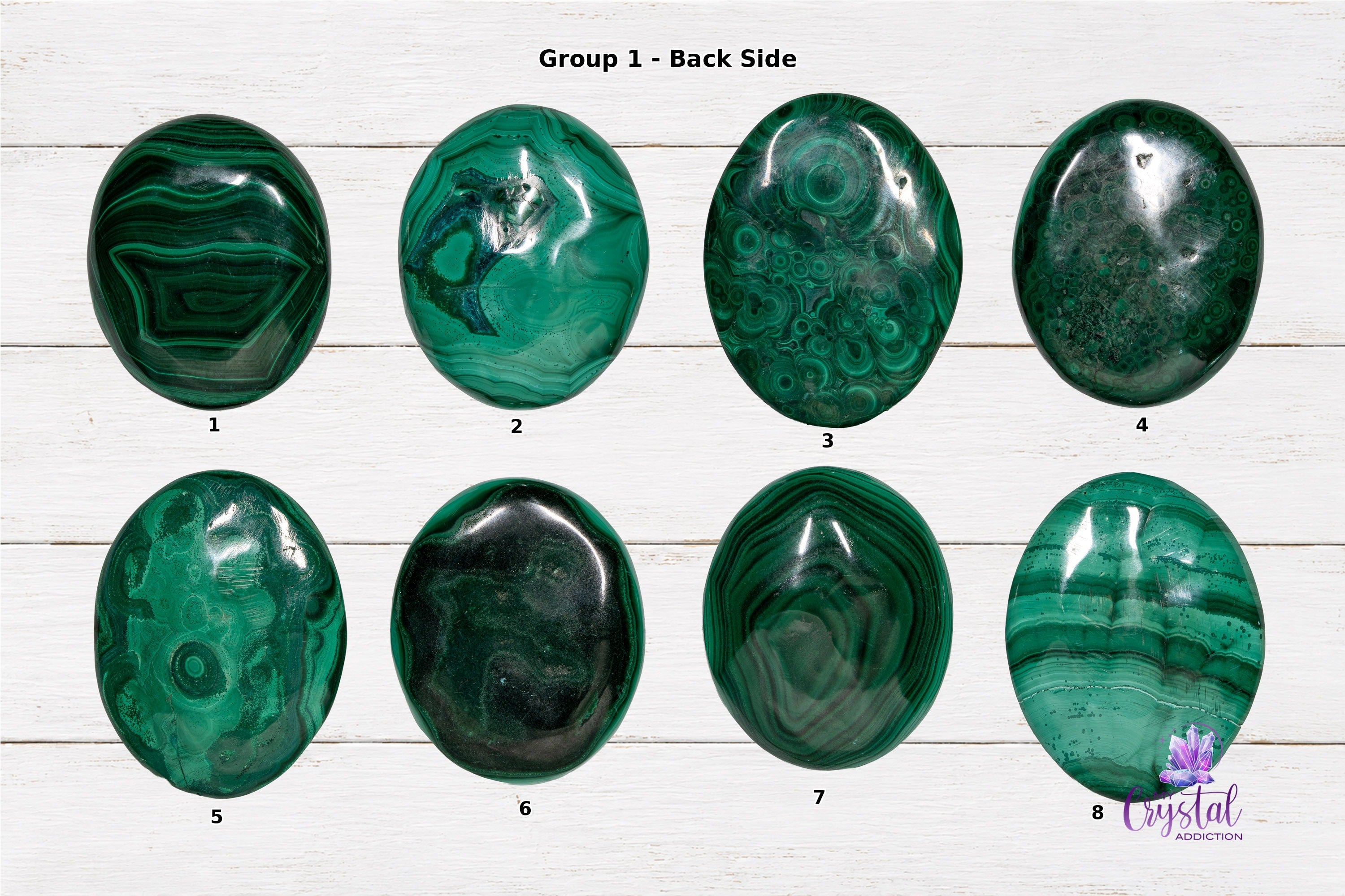 Malachite Worry Stone - High Quality - Heart Chakra - My Crystal Addiction