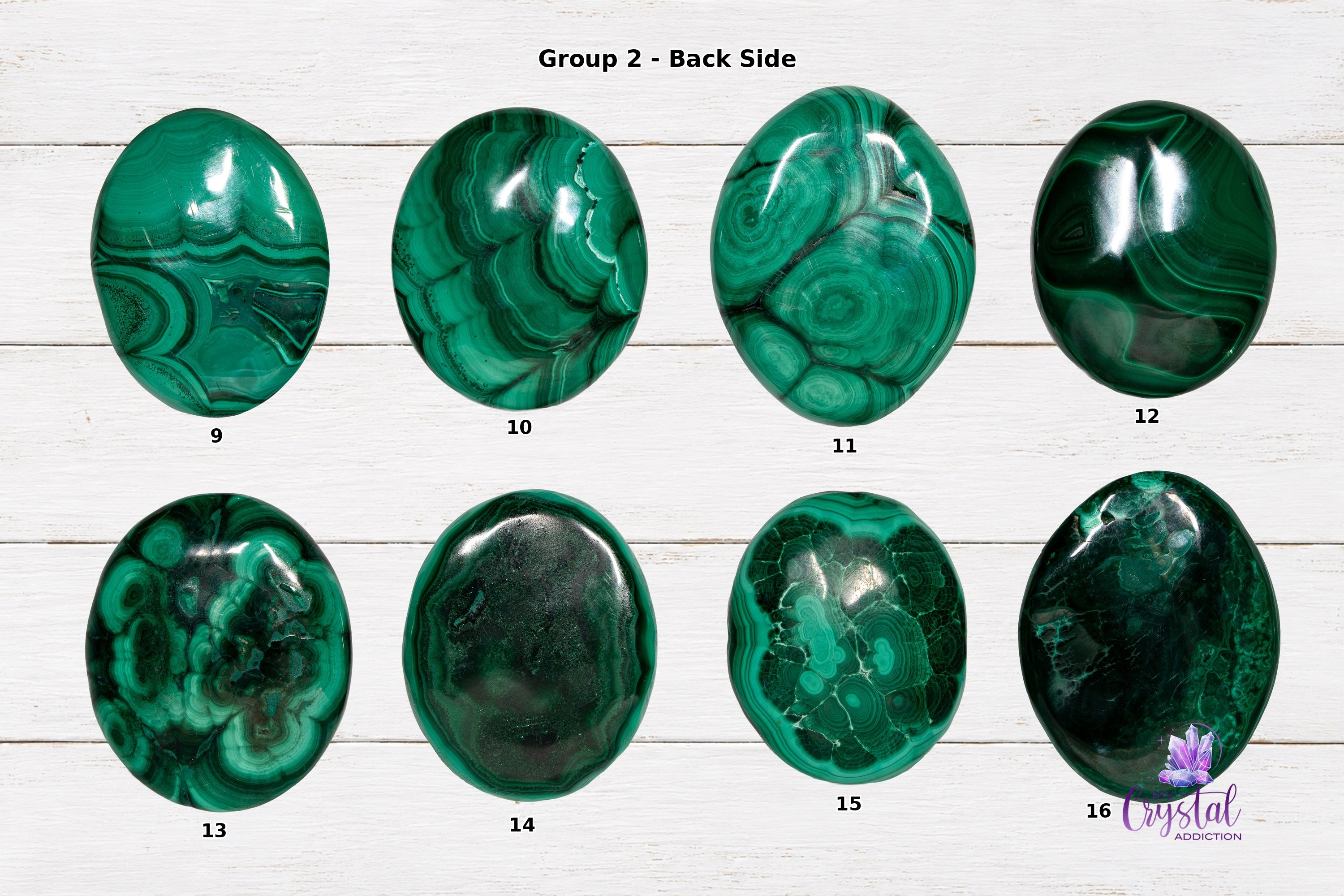 Malachite Worry Stone - High Quality - Heart Chakra - My Crystal Addiction