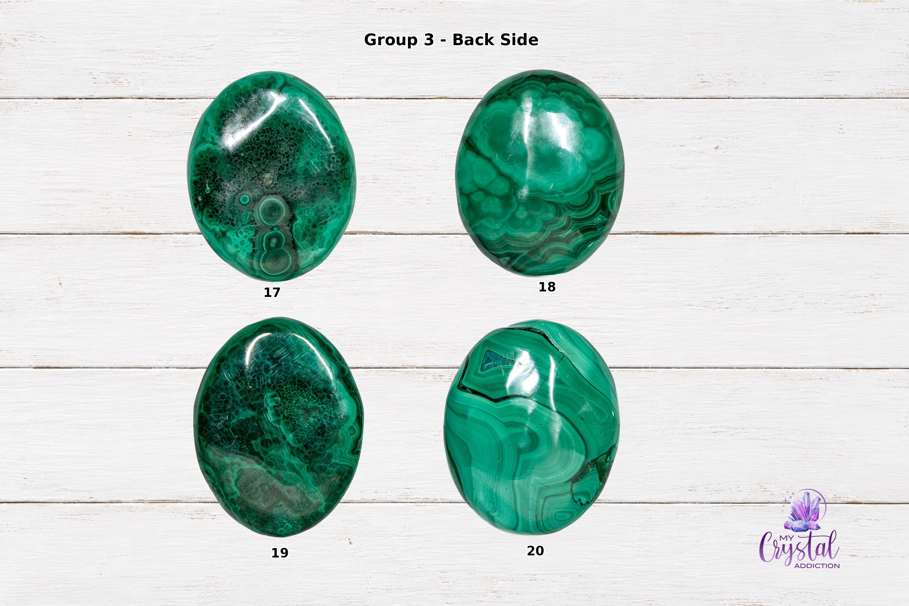 Malachite Worry Stone - High Quality - Heart Chakra - My Crystal Addiction
