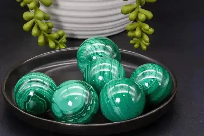 Mini Malachite Sphere - Heart Chakra - My Crystal Addiction