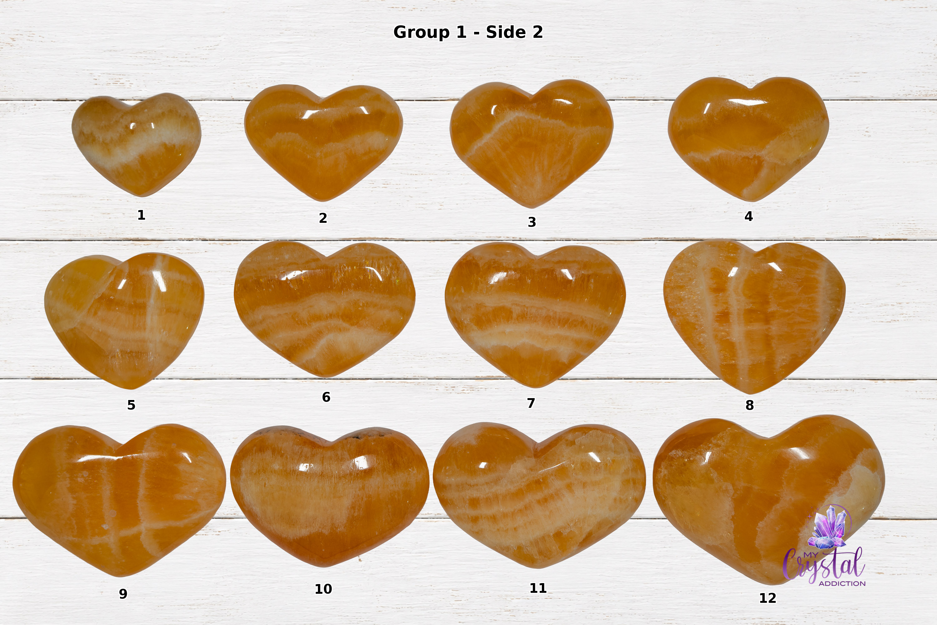 Orange Calcite Heart Carving - High Quality - Sacral Chakra - My Crystal Addiction
