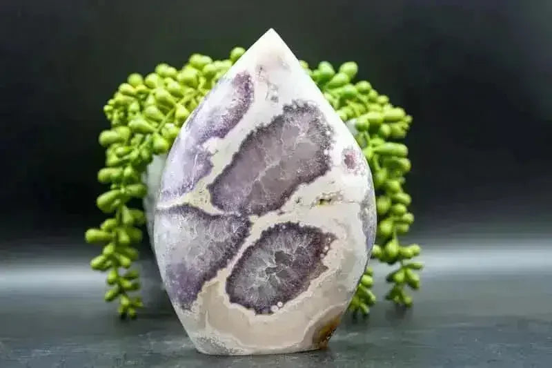 Pink Amethyst with Flower Agate Freeform - Heart Chakra - My Crystal Addiction
