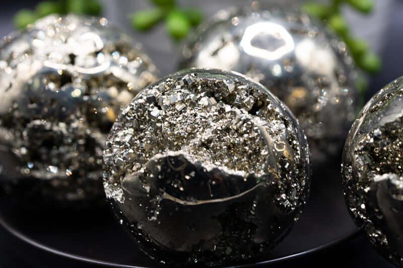 Pyrite Sphere - 1.5-2" - Druzy - My Crystal Addiction