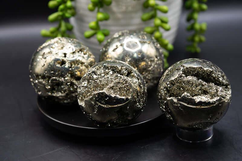 Pyrite Sphere - 1.5-2" - Druzy - My Crystal Addiction