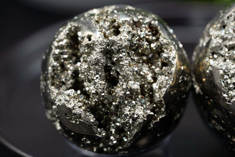 Pyrite Sphere - 2"-2.5" - Druzy - My Crystal Addiction
