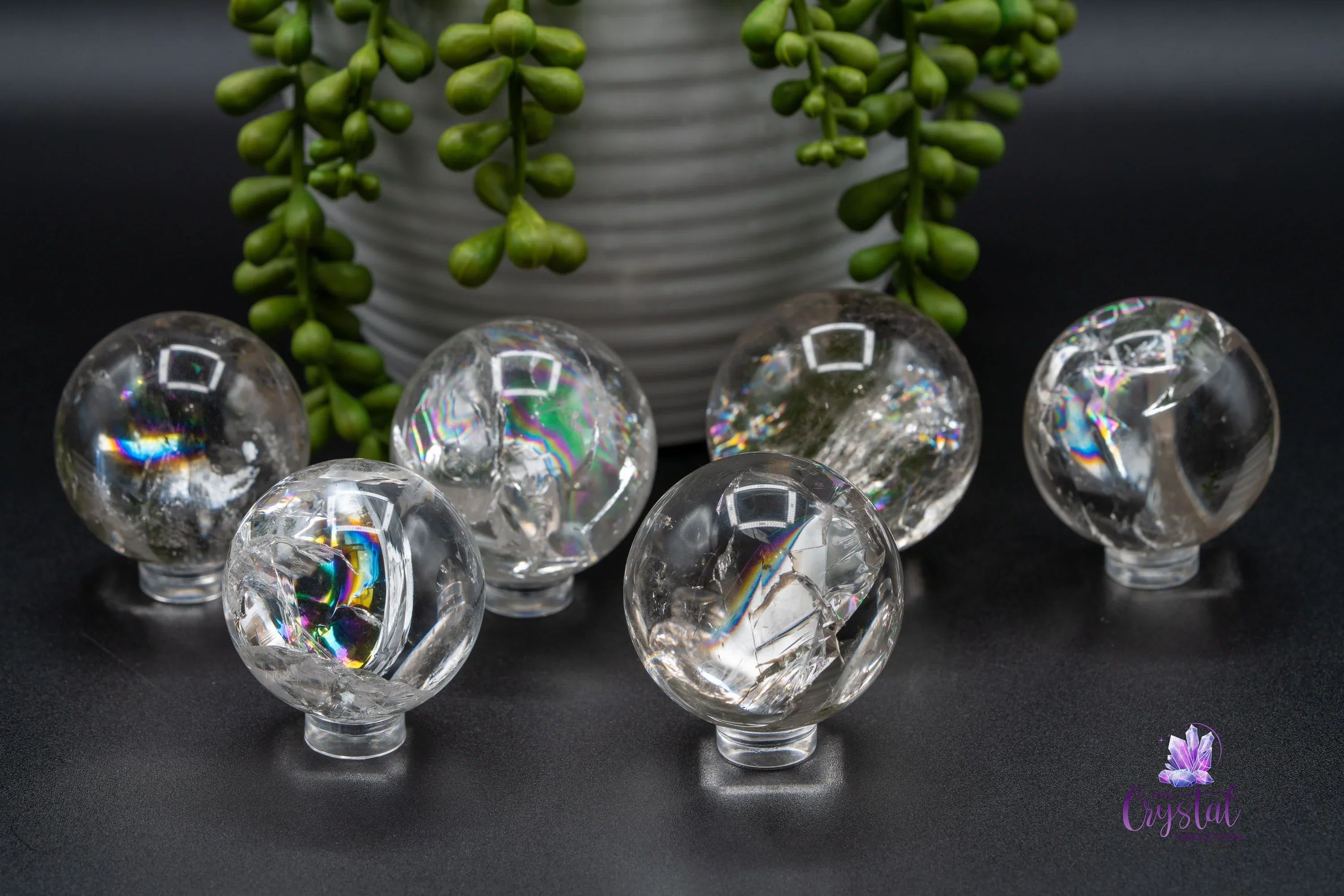 Quartz Sphere w/Rainbows - My Crystal Addiction