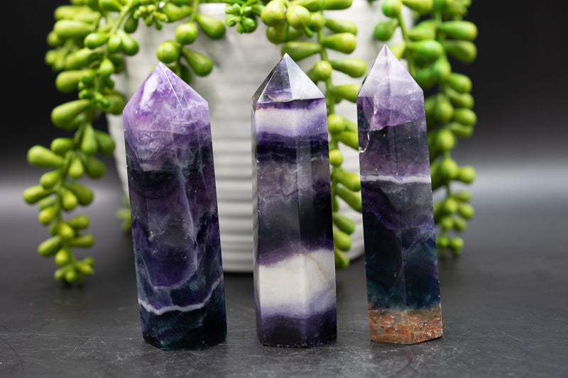Rainbow Fluorite Tower - Third Eye Chakra - My Crystal Addiction