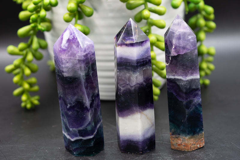 Rainbow Fluorite Tower - Third Eye Chakra - My Crystal Addiction