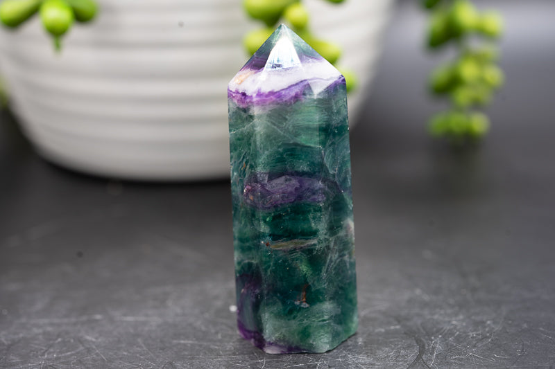 Rainbow Fluorite Tower - Third Eye Chakra - My Crystal Addiction