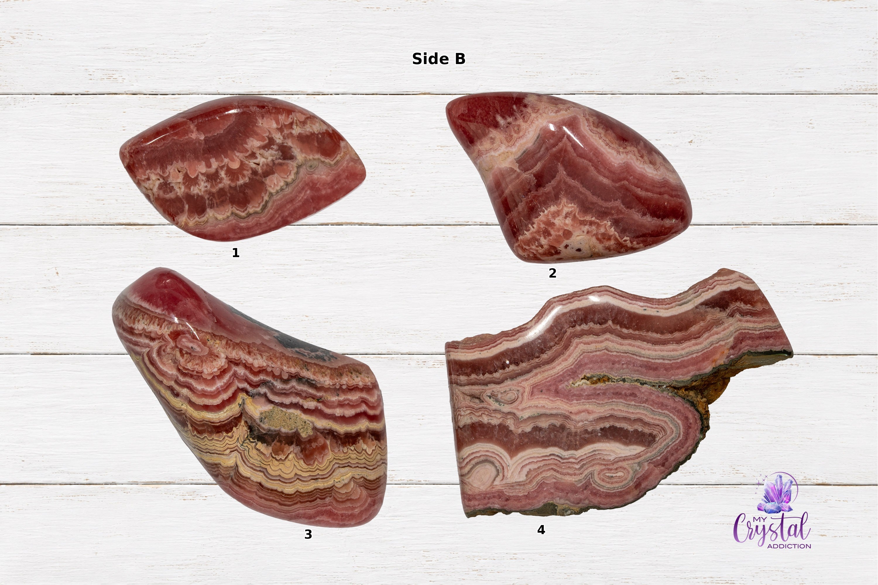 Rhodochrosite Freeform - High Quality - Heart Chakra - My Crystal Addiction