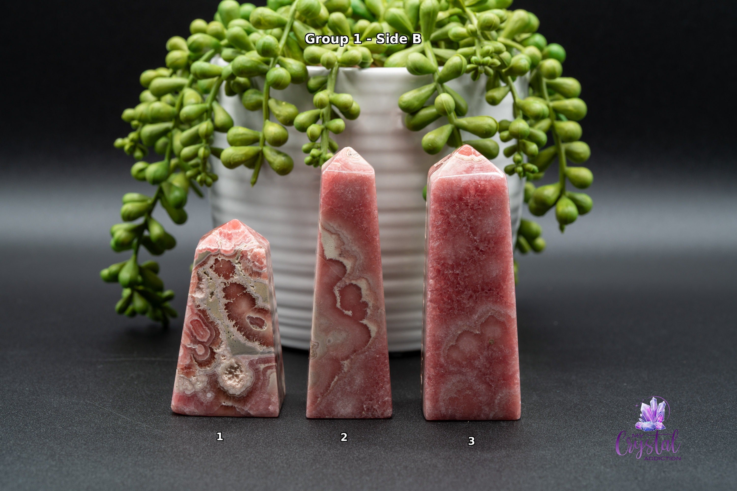 Rhodochrosite Tower - High Quality - Heart Chakra - My Crystal Addiction