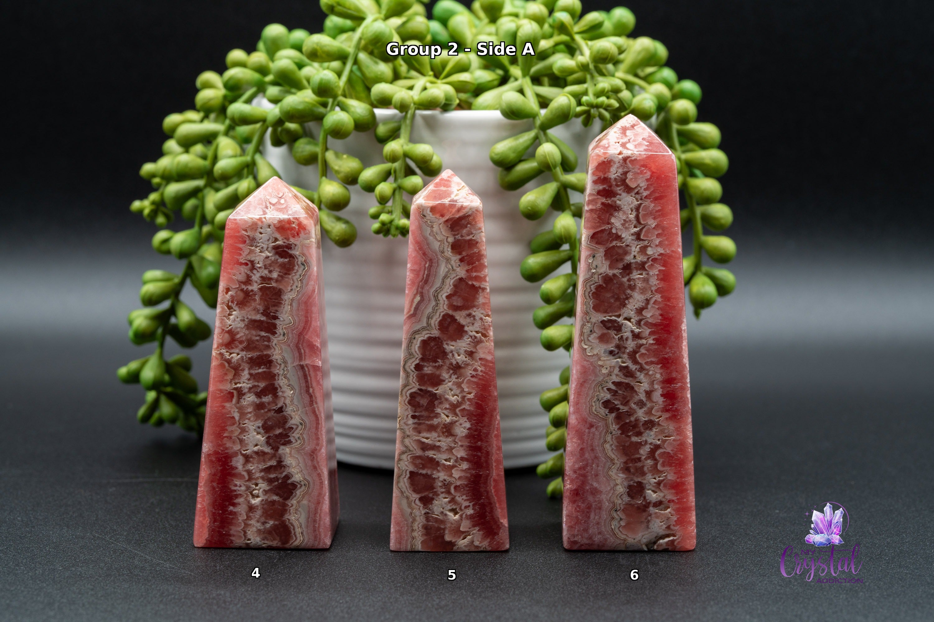 Rhodochrosite Tower - High Quality - Heart Chakra - My Crystal Addiction