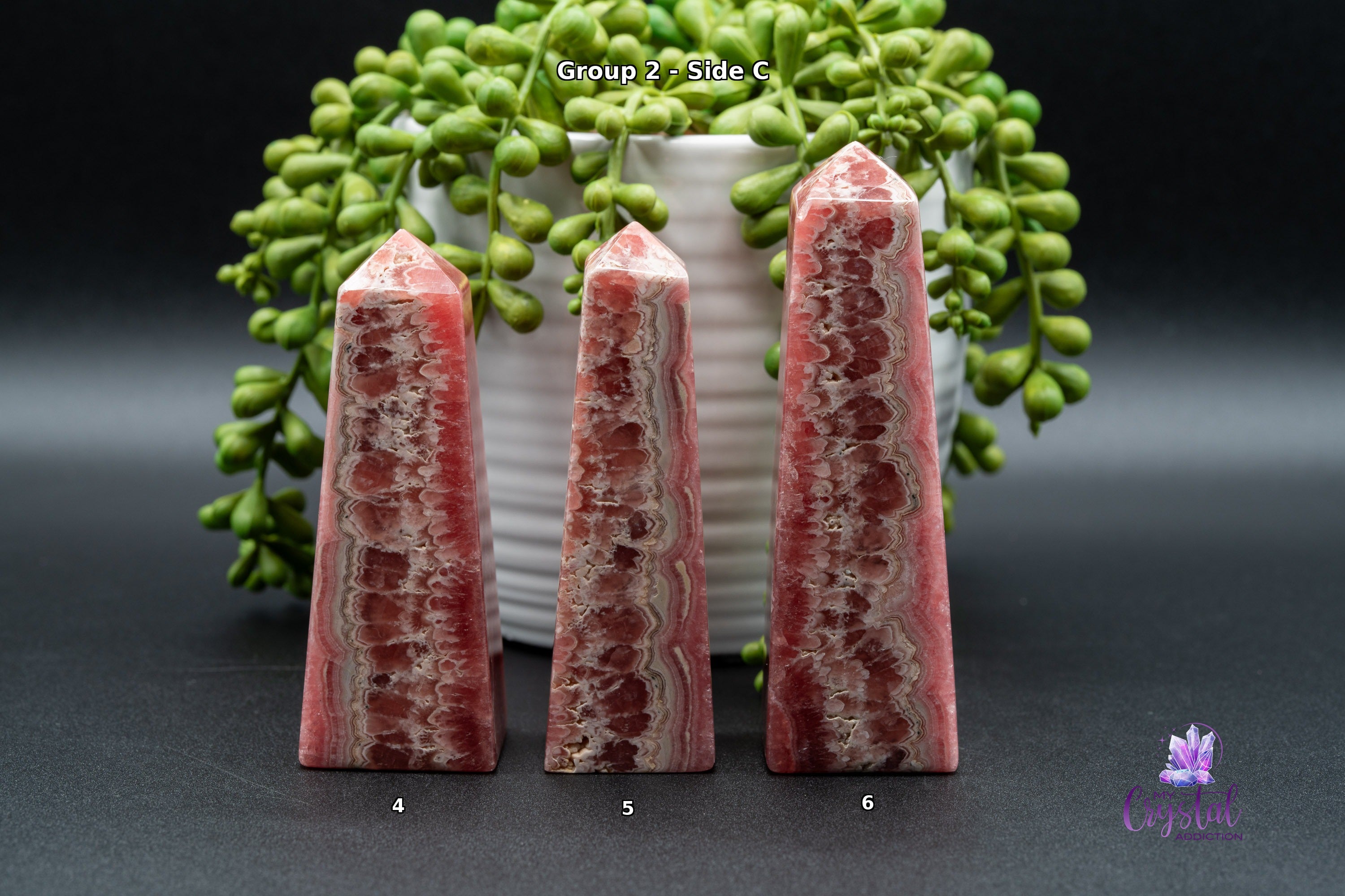 Rhodochrosite Tower - High Quality - Heart Chakra - My Crystal Addiction
