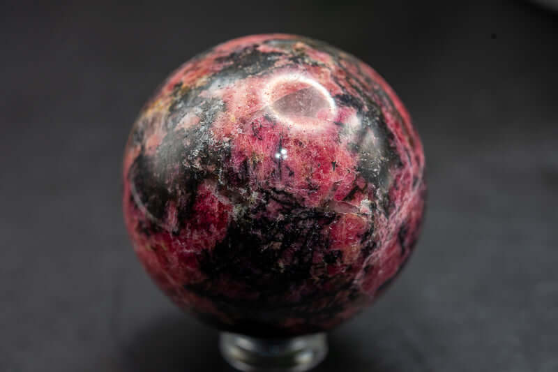 Rhodonite Sphere - 1.9” - My Crystal Addiction