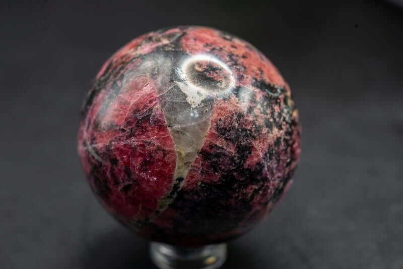 Rhodonite Sphere - 1.8"/46mm - My Crystal Addiction