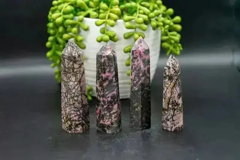 Rhodonite Tower - Heart Chakra - My Crystal Addiction