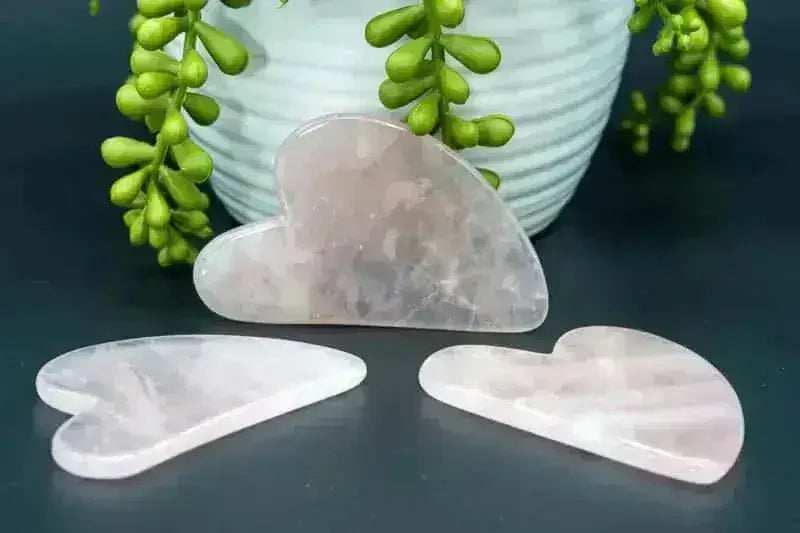 Rose Quartz Gua Sha - Heart Chakra - My Crystal Addiction