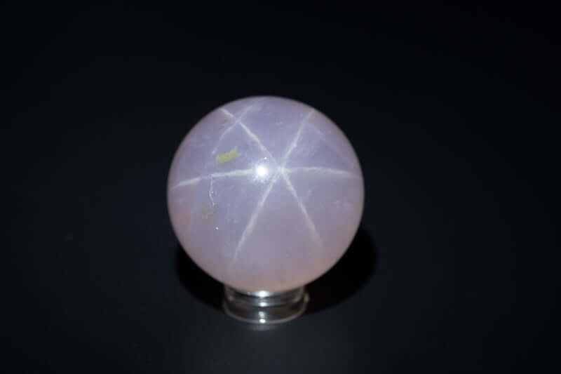 Rose Quartz Sphere w/Star 32mm-42mm - My Crystal Addiction