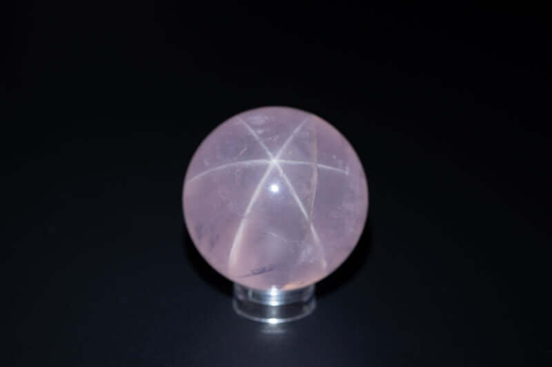 Rose Quartz Sphere w/Star 32mm-42mm - My Crystal Addiction