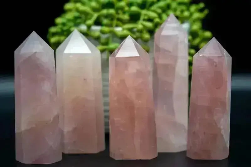Rose Quartz Tower-5" - Heart Chakra - My Crystal Addiction