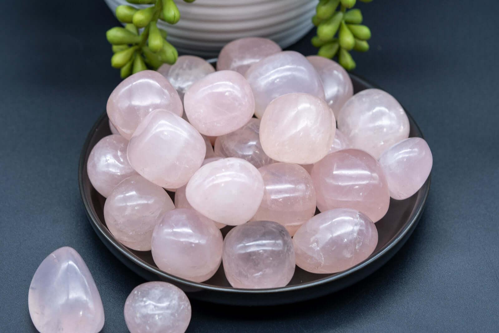 Rose Quartz Tumbles - My Crystal Addiction