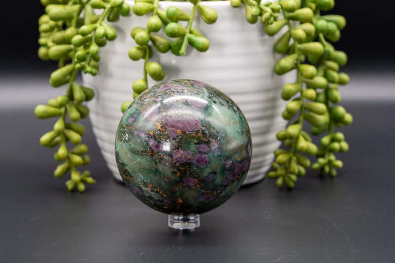 Ruby Emerald Sphere 2.6" - My Crystal Addiction