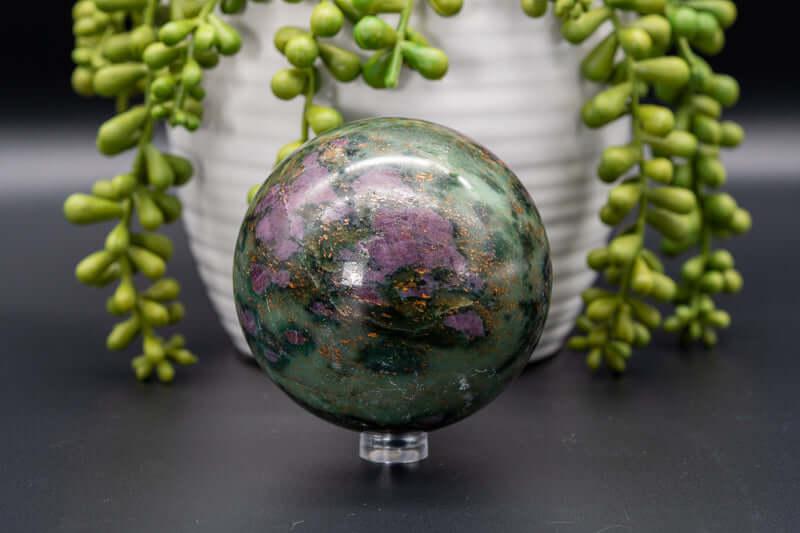 Ruby Emerald Sphere 2.9" - My Crystal Addiction