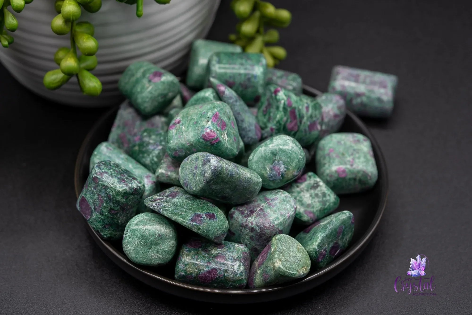 Ruby Fuchsite Tumble - Love, Balance & Inner Wisdom - My Crystal Addiction