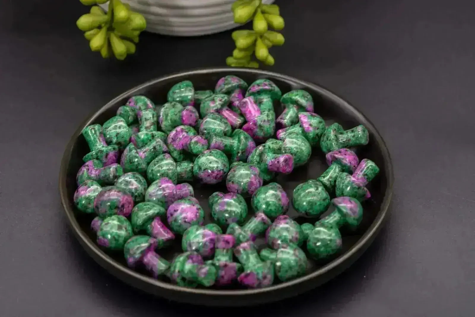 Ruby Zoisite Carving - Mushroom - My Crystal Addiction