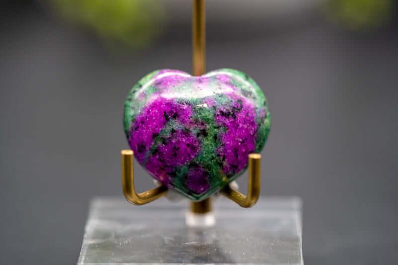 Ruby Zoisite Carving - Heart - My Crystal Addiction