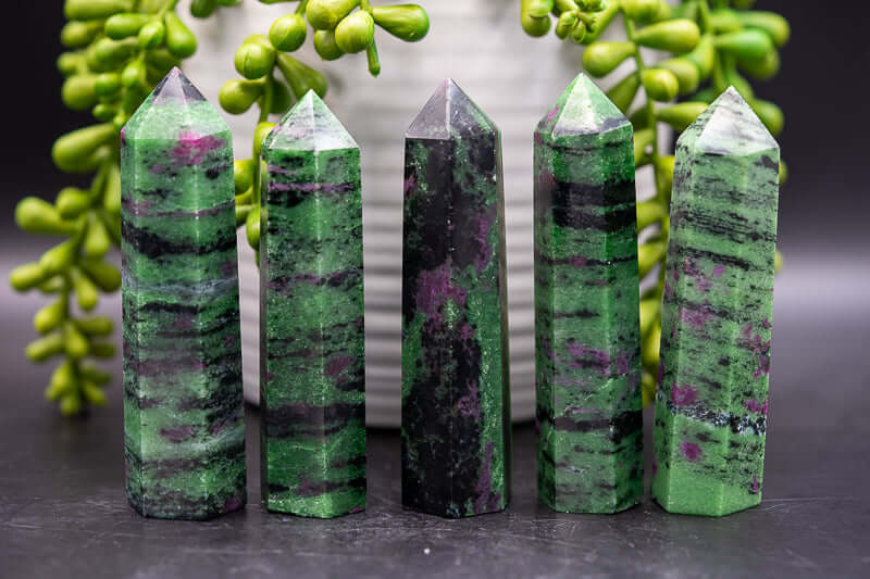 Ruby Zoisite Tower 3"-3.5" - My Crystal Addiction