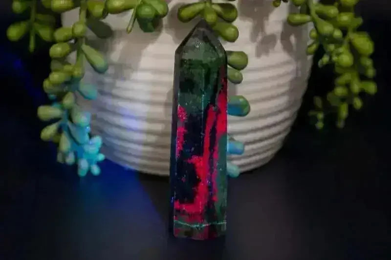 Ruby Zoisite Tower-3.5" - Heart Chakra - My Crystal Addiction