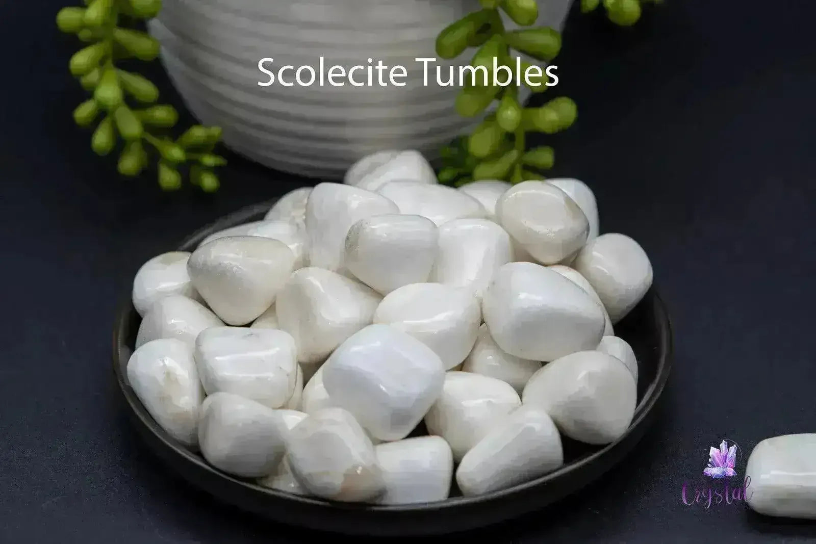 Scolecite Tumble Stone - Crown Chakra - My Crystal Addiction