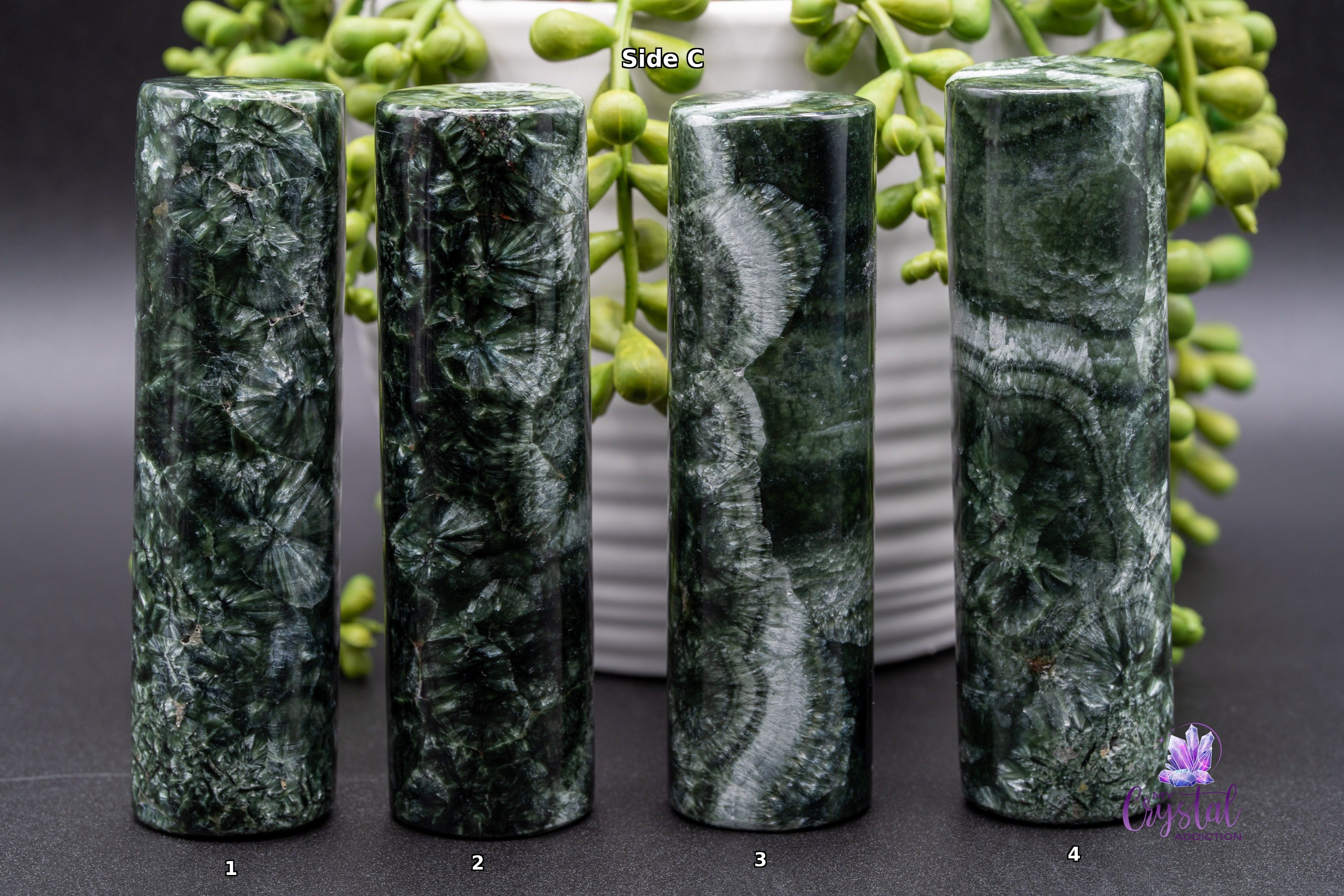 Seraphinite Harmonizer Cylinder - Grade AAA - Heart Chakra - My Crystal Addiction