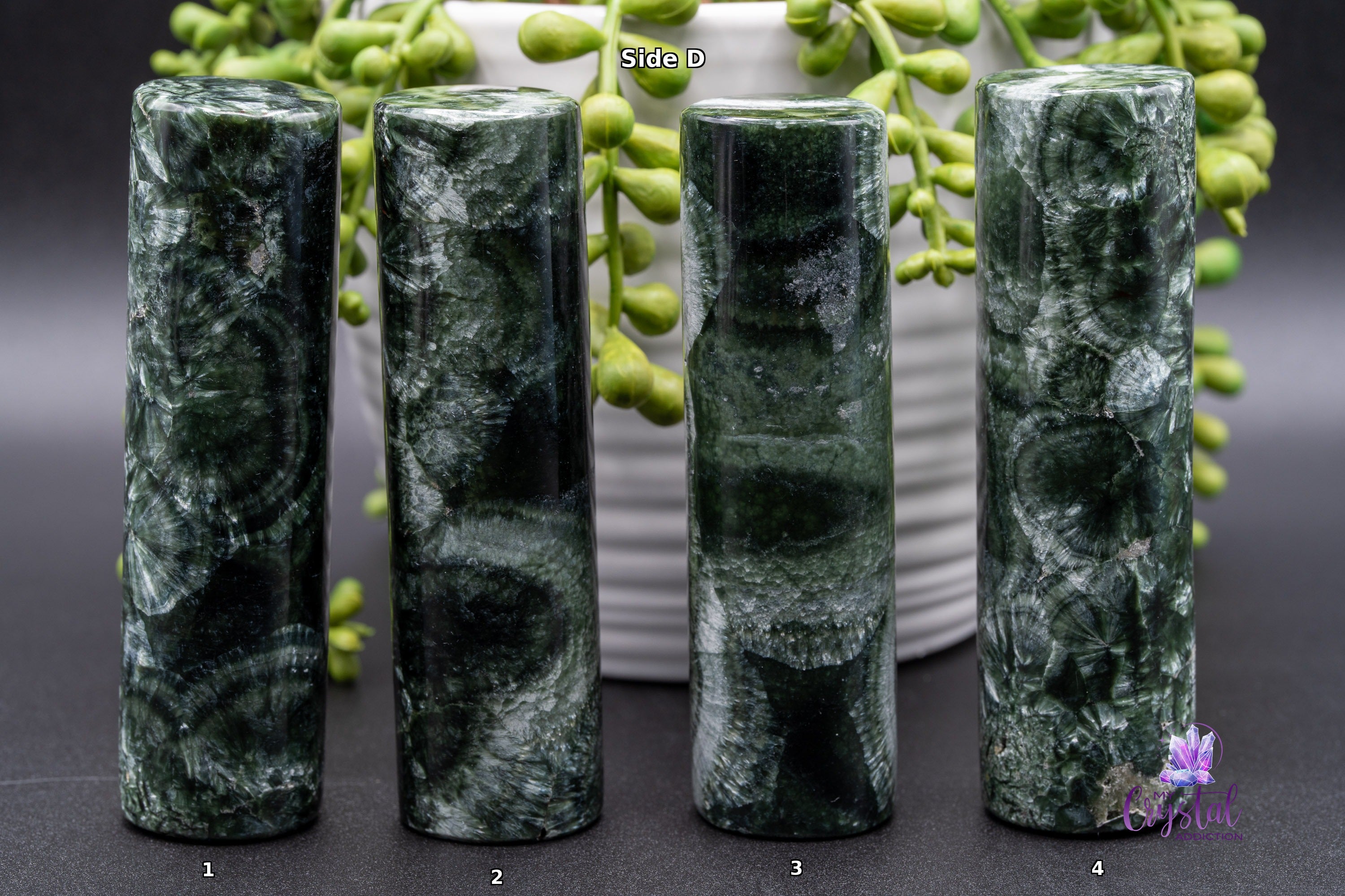Seraphinite Harmonizer Cylinder - Grade AAA - Heart Chakra - My Crystal Addiction
