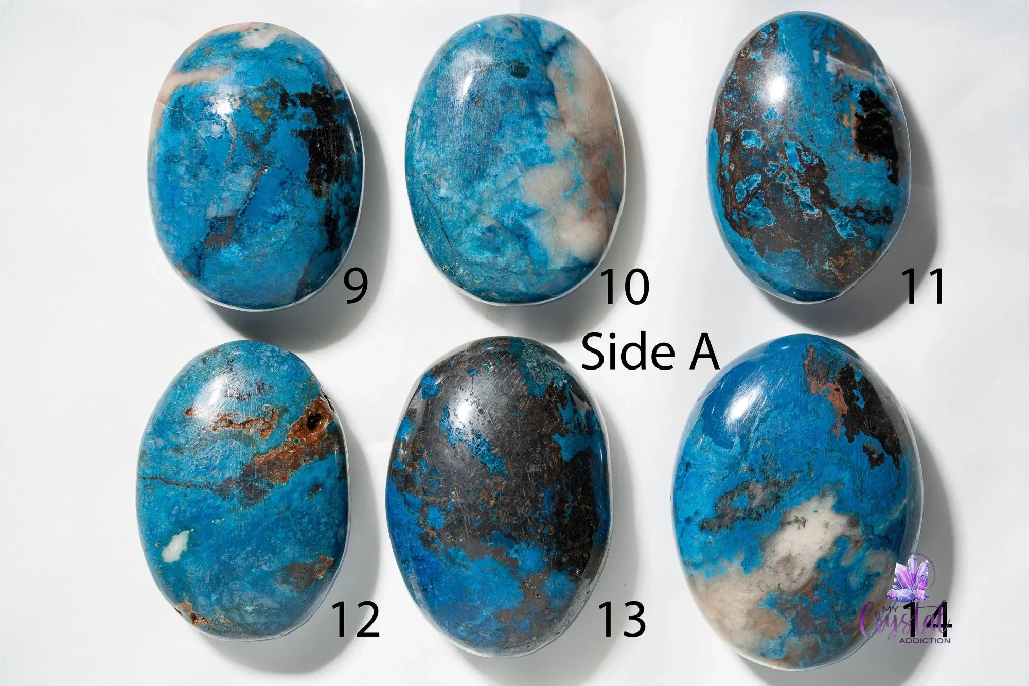 Shattuckite Palm Stone - Intuition & Wisdom Crystal - My Crystal Addiction