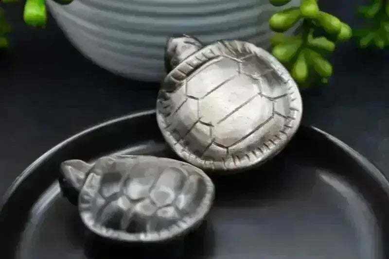 Silver Sheen Obsidian Turtle Carving - Root Chakra - My Crystal Addiction