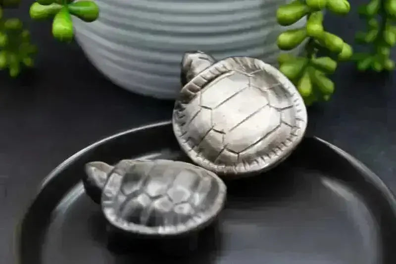 Silver Sheen Obsidian Turtle Carving - Root Chakra - My Crystal Addiction