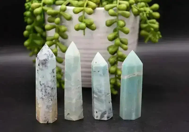 Sky Amazonite Tower - Root Chakra - My Crystal Addiction